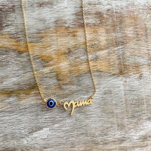 Mama Evil Eye Necklace